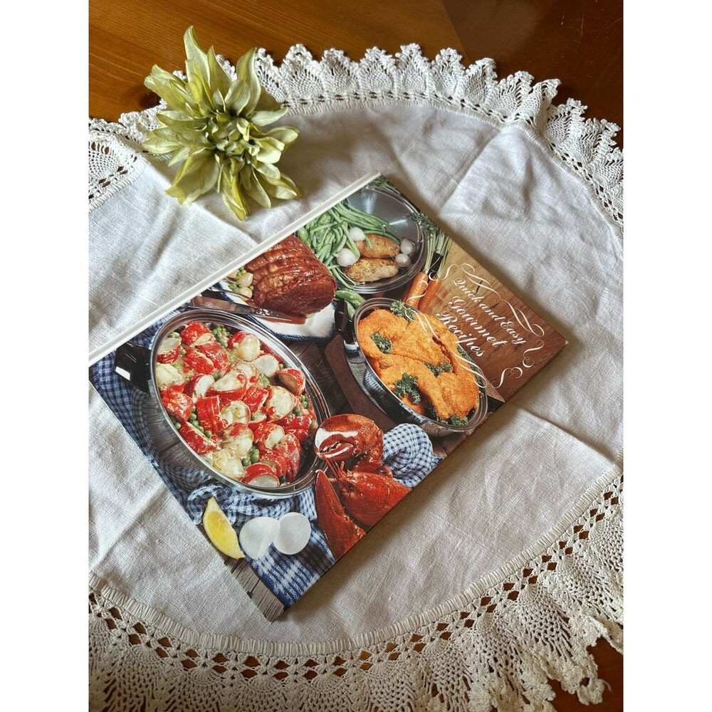 Vintage Quick and Easy Gourmet Recipes Cookbook Home Decor